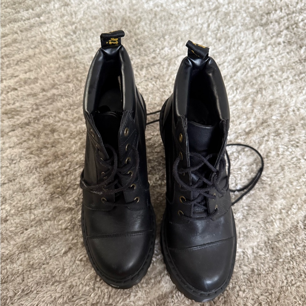 Dr. Martens Black Lace-Up Women's Boots - Picture 5 of 5